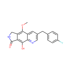 COc1c2c(c(O)c3ncc(Cc4ccc(F)cc4)cc13)C(=O)NC2 ZINC000040865732