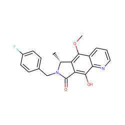 COc1c2c(c(O)c3ncccc13)C(=O)N(Cc1ccc(F)cc1)[C@@H]2C ZINC000038147680