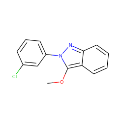 COc1c2ccccc2nn1-c1cccc(Cl)c1 ZINC000107081781