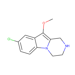 COc1c2n(c3ccc(Cl)cc13)CCNC2 ZINC000000017969