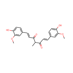 COc1cc(/C=C/C(=O)C(C)C(=O)/C=C/c2ccc(O)c(OC)c2)ccc1O ZINC000101651647