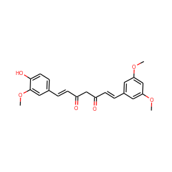 COc1cc(/C=C/C(=O)CC(=O)/C=C/c2ccc(O)c(OC)c2)cc(OC)c1 ZINC000168218468