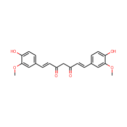 COc1cc(/C=C/C(=O)CC(=O)/C=C/c2ccc(O)c(OC)c2)ccc1O ZINC000100067274