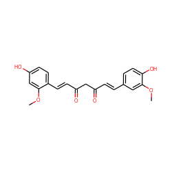 COc1cc(/C=C/C(=O)CC(=O)/C=C/c2ccc(O)cc2OC)ccc1O ZINC000013548679