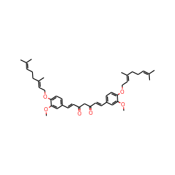 COc1cc(/C=C/C(=O)CC(=O)/C=C/c2ccc(OC/C=C(\C)CCC=C(C)C)c(OC)c2)ccc1OC/C=C(\C)CCC=C(C)C ZINC000653716314