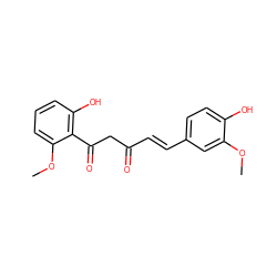 COc1cc(/C=C/C(=O)CC(=O)c2c(O)cccc2OC)ccc1O ZINC000101664793