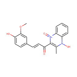 COc1cc(/C=C/C(=O)c2c(C)n(O)c3ccccc3[n+]2=O)ccc1O ZINC000146695995