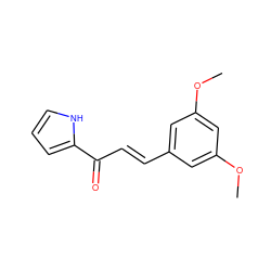 COc1cc(/C=C/C(=O)c2ccc[nH]2)cc(OC)c1 ZINC001772582044