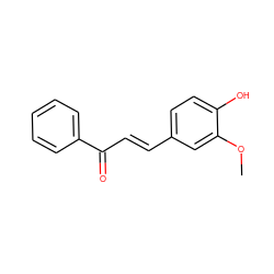 COc1cc(/C=C/C(=O)c2ccccc2)ccc1O ZINC000003921800