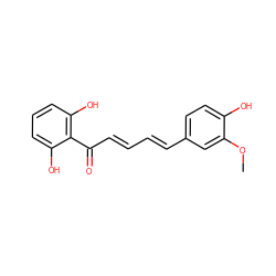 COc1cc(/C=C/C=C/C(=O)c2c(O)cccc2O)ccc1O ZINC000095585973