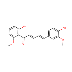 COc1cc(/C=C/C=C/C(=O)c2c(O)cccc2OC)ccc1O ZINC000095587697