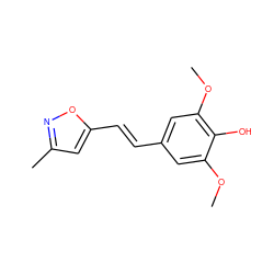 COc1cc(/C=C/c2cc(C)no2)cc(OC)c1O ZINC000000003764