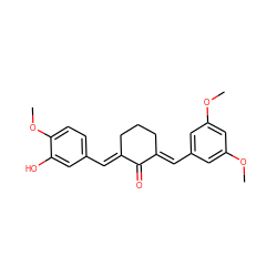 COc1cc(/C=C2\CCC/C(=C\c3ccc(OC)c(O)c3)C2=O)cc(OC)c1 ZINC000095597487