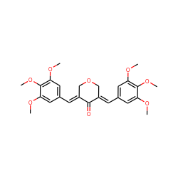 COc1cc(/C=C2\COC/C(=C\c3cc(OC)c(OC)c(OC)c3)C2=O)cc(OC)c1OC ZINC000012369127
