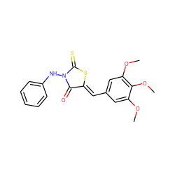 COc1cc(/C=C2\SC(=S)N(Nc3ccccc3)C2=O)cc(OC)c1OC ZINC000013482126