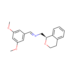 COc1cc(/C=N/C[C@@H]2OCCc3ccccc32)cc(OC)c1 ZINC000013151841