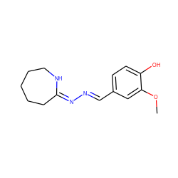 COc1cc(/C=N/N=C2/CCCCCN2)ccc1O ZINC000013301897