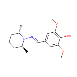COc1cc(/C=N/N2[C@@H](C)CCC[C@@H]2C)cc(OC)c1O ZINC000005505418