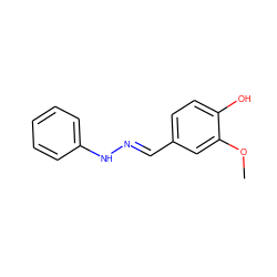 COc1cc(/C=N/Nc2ccccc2)ccc1O ZINC000003899994