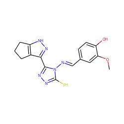 COc1cc(/C=N/n2c(S)nnc2-c2n[nH]c3c2CCC3)ccc1O ZINC000005457921