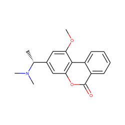 COc1cc([C@@H](C)N(C)C)cc2oc(=O)c3ccccc3c12 ZINC000220072664