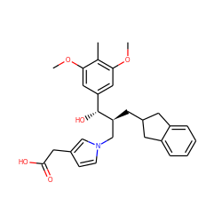 COc1cc([C@@H](O)[C@@H](CC2Cc3ccccc3C2)Cn2ccc(CC(=O)O)c2)cc(OC)c1C ZINC000059719933