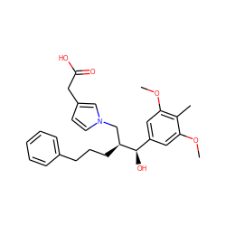 COc1cc([C@@H](O)[C@@H](CCCc2ccccc2)Cn2ccc(CC(=O)O)c2)cc(OC)c1C ZINC000059721601