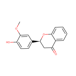 COc1cc([C@@H]2CC(=O)c3ccccc3O2)ccc1O ZINC000001747297