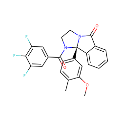 COc1cc([C@]23c4ccccc4C(=O)N2CCN3C(=O)c2cc(F)c(F)c(F)c2)ccc1C ZINC000299820745