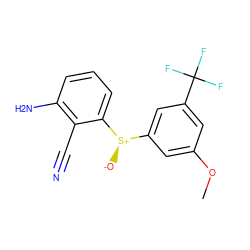 COc1cc([S@@+]([O-])c2cccc(N)c2C#N)cc(C(F)(F)F)c1 ZINC000005853302
