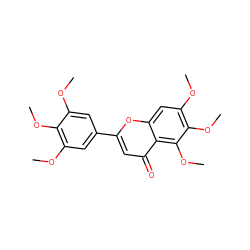 COc1cc(-c2cc(=O)c3c(OC)c(OC)c(OC)cc3o2)cc(OC)c1OC ZINC000002566199