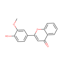 COc1cc(-c2cc(=O)c3ccccc3o2)ccc1O ZINC000000038941