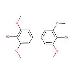 COc1cc(-c2cc(OC)c(O)c(OC)c2)cc(OC)c1O ZINC000000394529