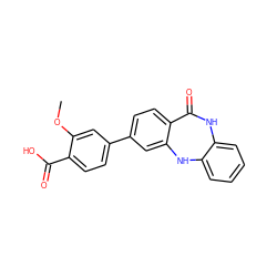 COc1cc(-c2ccc3c(c2)Nc2ccccc2NC3=O)ccc1C(=O)O ZINC000038794061