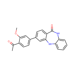 COc1cc(-c2ccc3c(c2)Nc2ccccc2NC3=O)ccc1C(C)=O ZINC000028710730