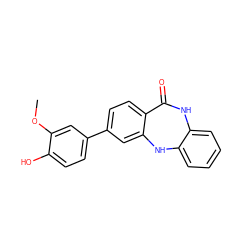 COc1cc(-c2ccc3c(c2)Nc2ccccc2NC3=O)ccc1O ZINC000028710723