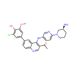 COc1cc(-c2ccc3ncc(C(C)=O)c(Nc4ccc(N5CCC[C@H](N)C5)nc4)c3c2)cc(Cl)c1O ZINC000203796967