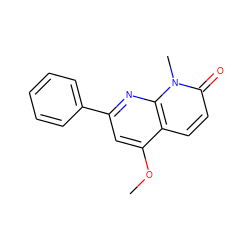 COc1cc(-c2ccccc2)nc2c1ccc(=O)n2C ZINC000013579534