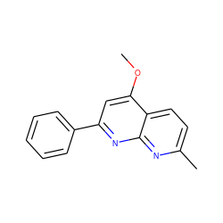 COc1cc(-c2ccccc2)nc2nc(C)ccc12 ZINC000013579503