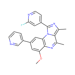 COc1cc(-c2cccnc2)cc2c1nc(C)c1c(C)nc(-c3ccnc(F)c3)n12 ZINC000653795232