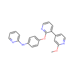 COc1cc(-c2cccnc2Oc2ccc(Nc3ccccn3)cc2)ccn1 ZINC000147976871