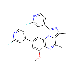 COc1cc(-c2ccnc(F)c2)cc2c1nc(C)c1c(C)nc(-c3ccnc(F)c3)n12 ZINC000653785012