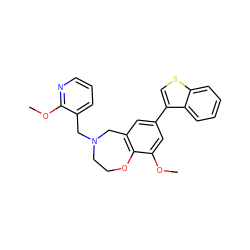 COc1cc(-c2csc3ccccc23)cc2c1OCCN(Cc1cccnc1OC)C2 ZINC000473130881