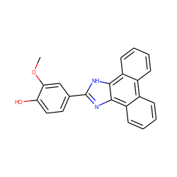 COc1cc(-c2nc3c4ccccc4c4ccccc4c3[nH]2)ccc1O ZINC000000202538