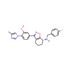 COc1cc(-c2noc3c2CCC[C@H]3N(C)Cc2ccc(F)cc2)ccc1-n1cnc(C)c1 ZINC000205489798