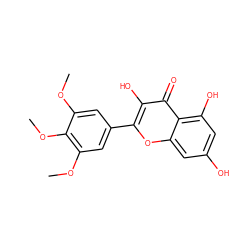 COc1cc(-c2oc3cc(O)cc(O)c3c(=O)c2O)cc(OC)c1OC ZINC000006483700