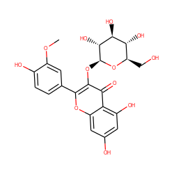 COc1cc(-c2oc3cc(O)cc(O)c3c(=O)c2O[C@@H]2O[C@H](CO)[C@@H](O)[C@H](O)[C@H]2O)ccc1O ZINC000004349394