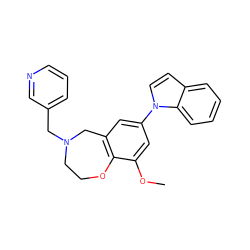 COc1cc(-n2ccc3ccccc32)cc2c1OCCN(Cc1cccnc1)C2 ZINC000473128644