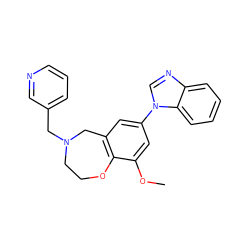 COc1cc(-n2cnc3ccccc32)cc2c1OCCN(Cc1cccnc1)C2 ZINC000473129057