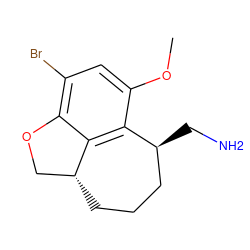 COc1cc(Br)c2c3c1[C@@H](CN)CCC[C@@H]3CO2 ZINC000035049943